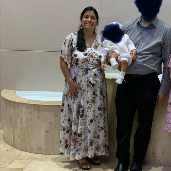 Maxi Flower Print Dress - Picture 5 of 5